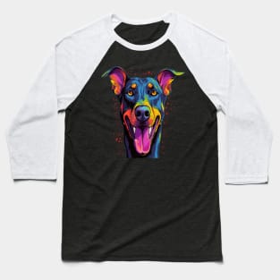 Doberman Smiling Baseball T-Shirt